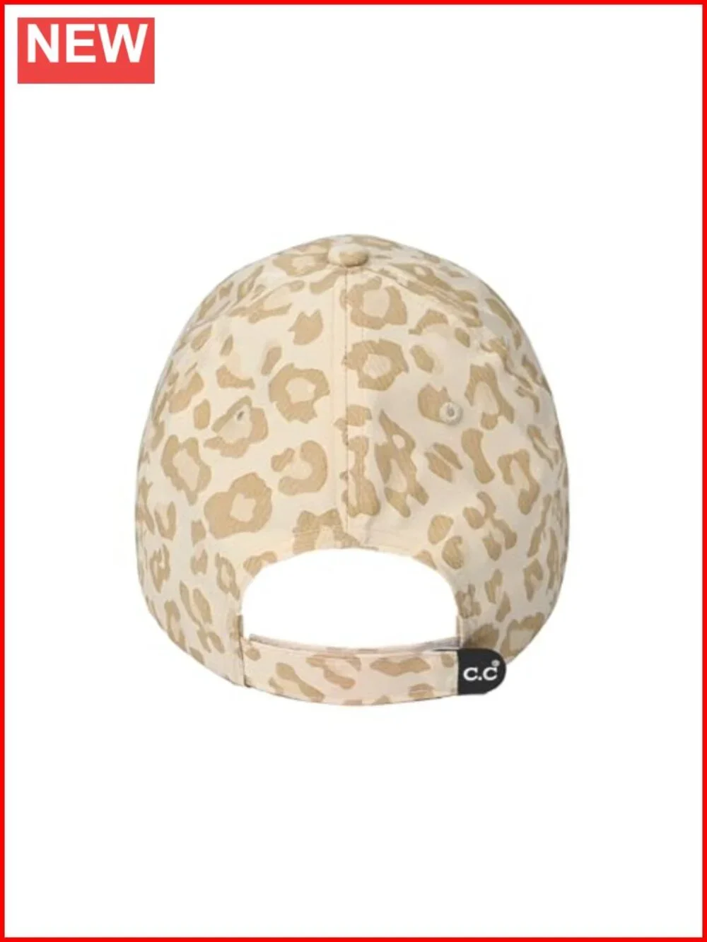 Women's Leopard Print Baseball Cap - Adjustable Stretch Fit Lightweight Nylon
